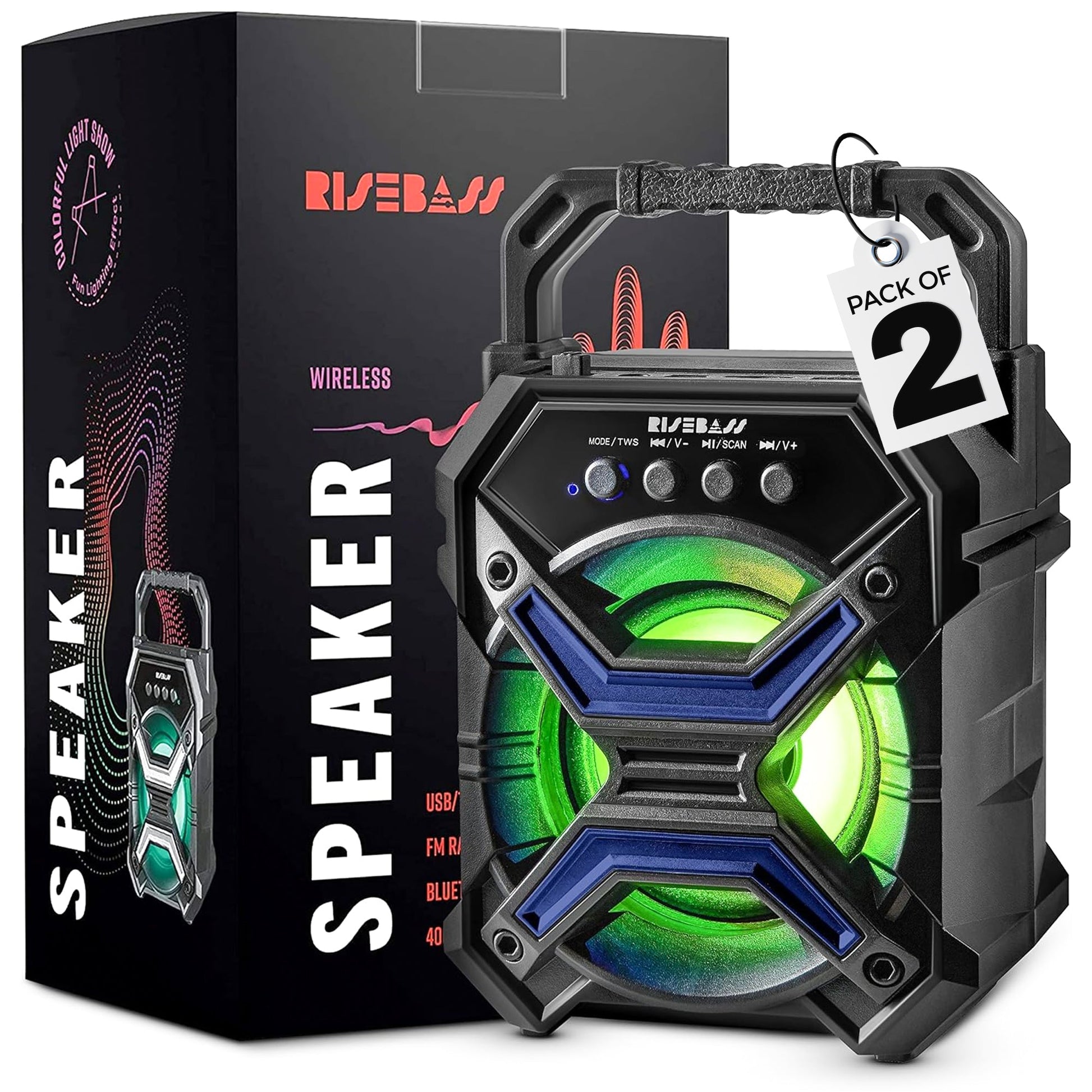 7-inch Portable Wireless Bluetooth Speaker w/ TWS Function-5