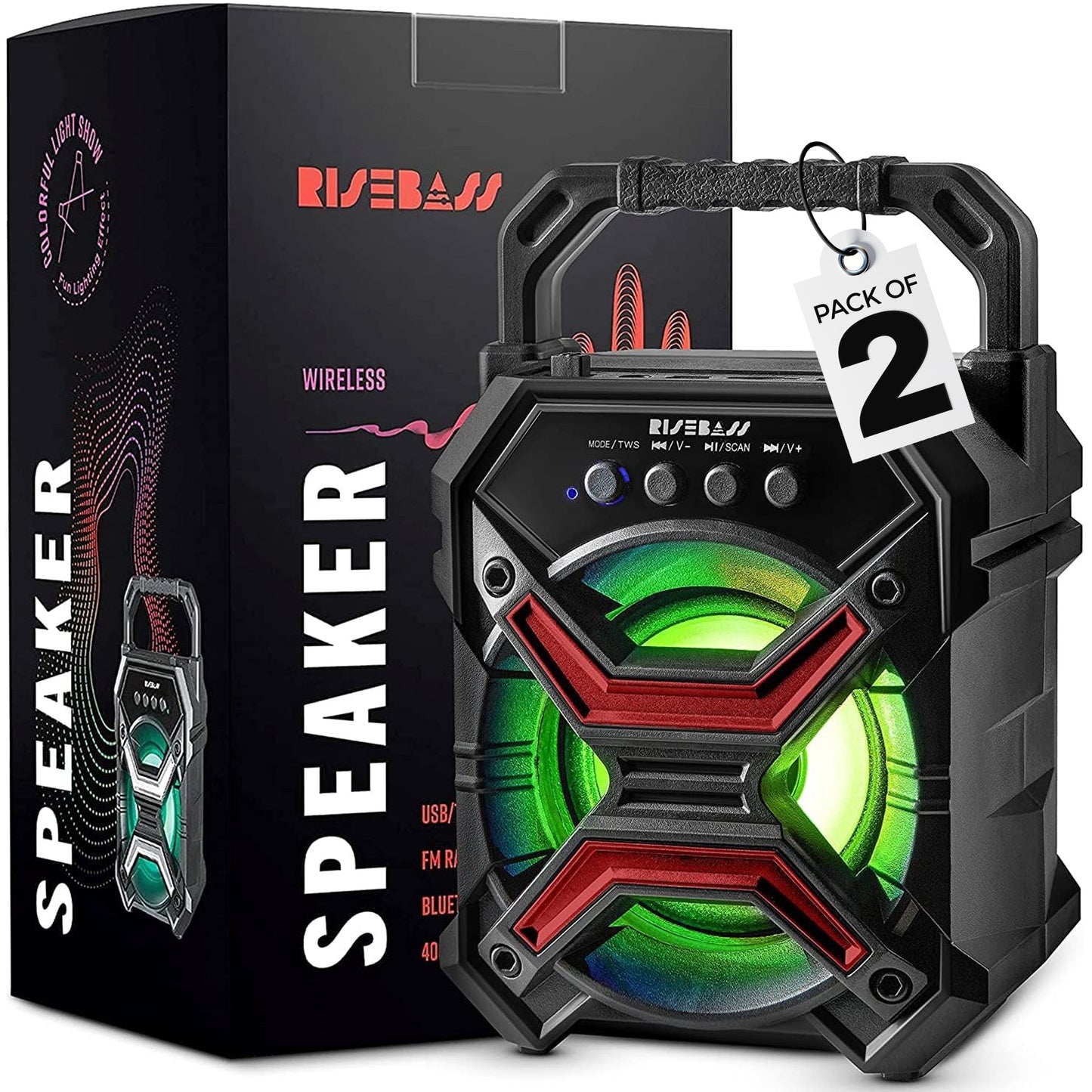 7-inch Portable Wireless Bluetooth Speaker w/ TWS Function-7