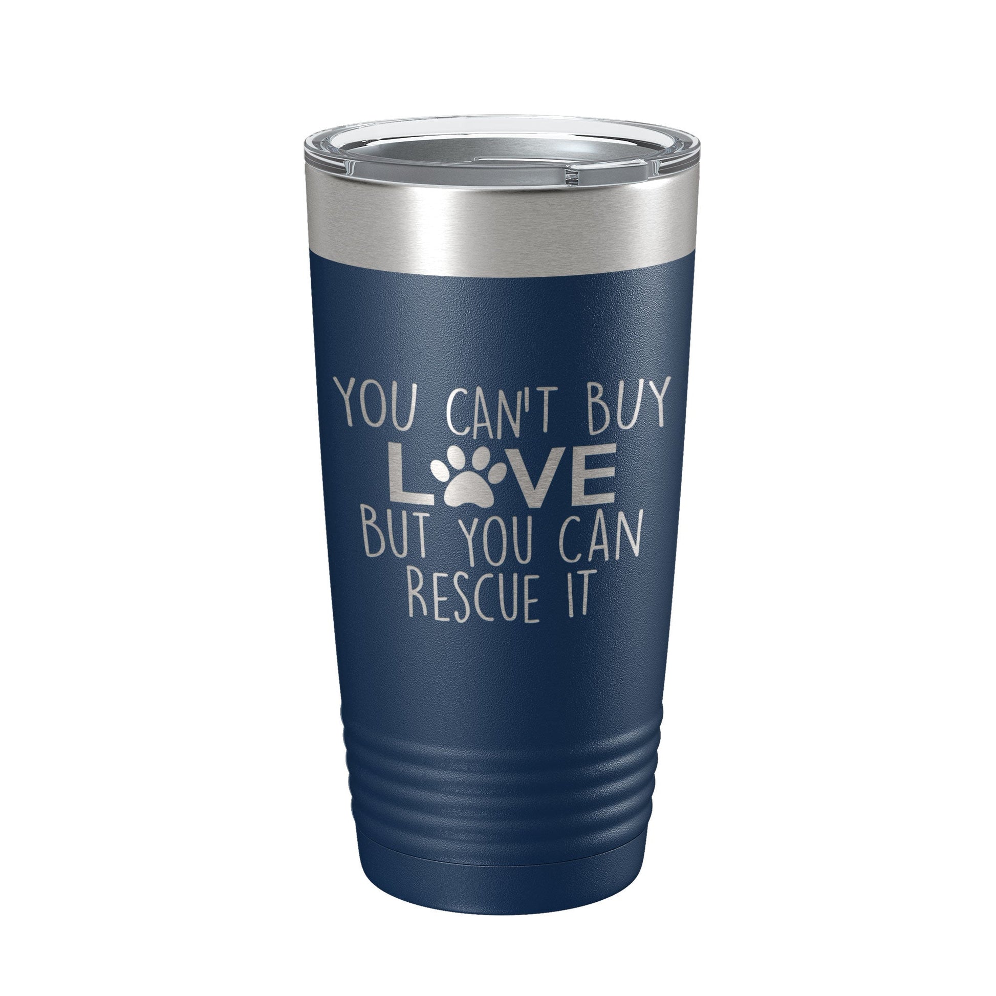 Rescue Dog Tumbler You Can't Buy Love But You Can Rescue It Dog Lover Gift Travel Mug Insulated Laser Engraved Coffee Cup 20 oz-8
