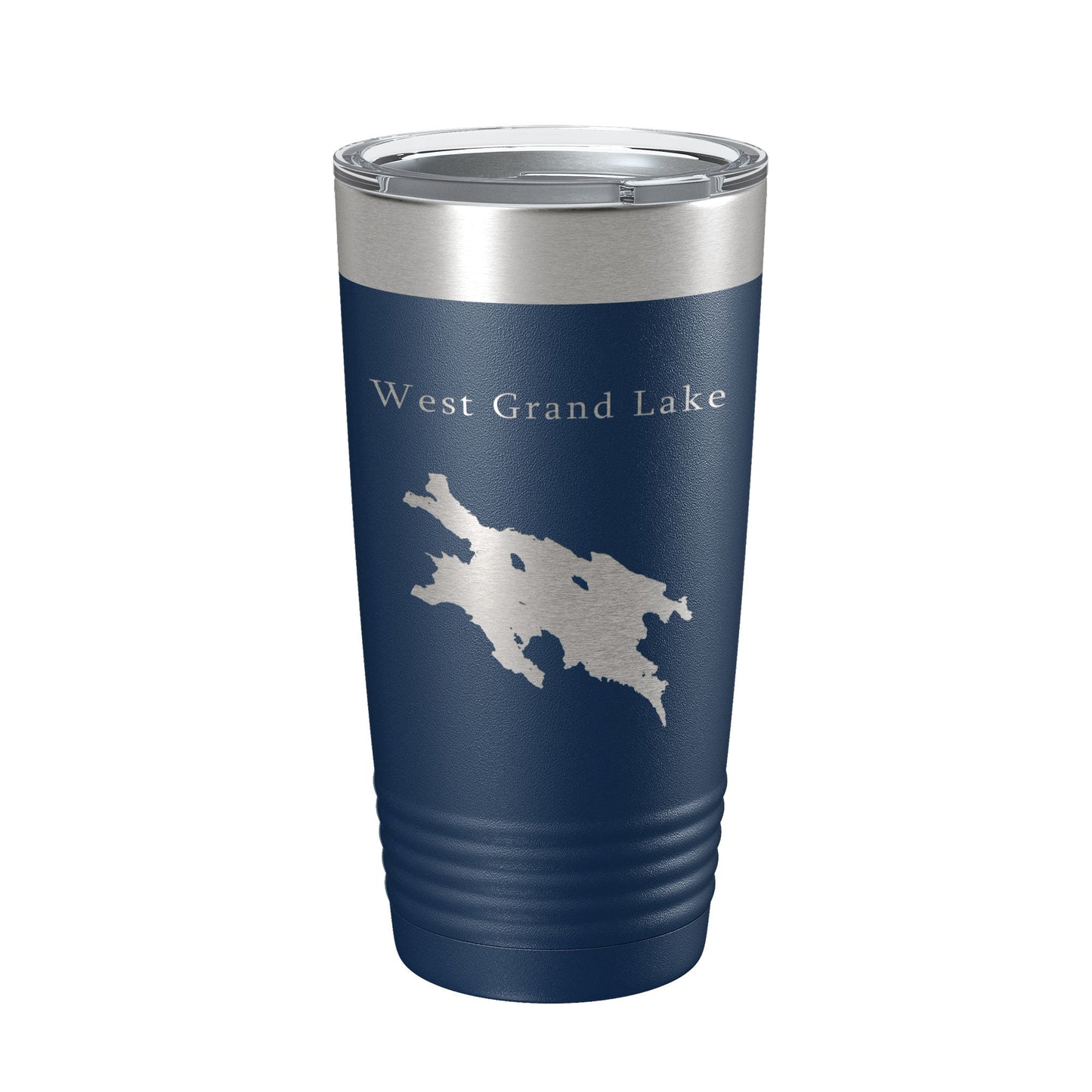 West Grand Lake Map Tumbler Travel Mug Insulated Laser Engraved Coffee Cup Maine 20 oz-8