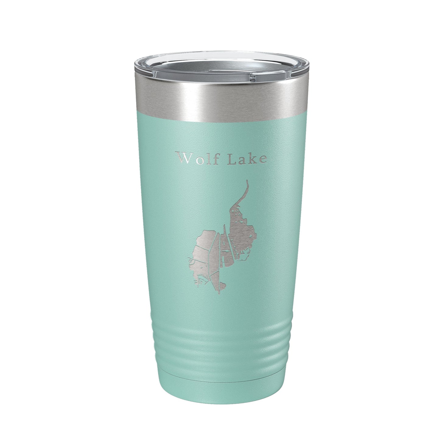 Wolf Lake Map Tumbler Travel Mug Insulated Laser Engraved Coffee Cup Indiana Illinois 20 oz-12