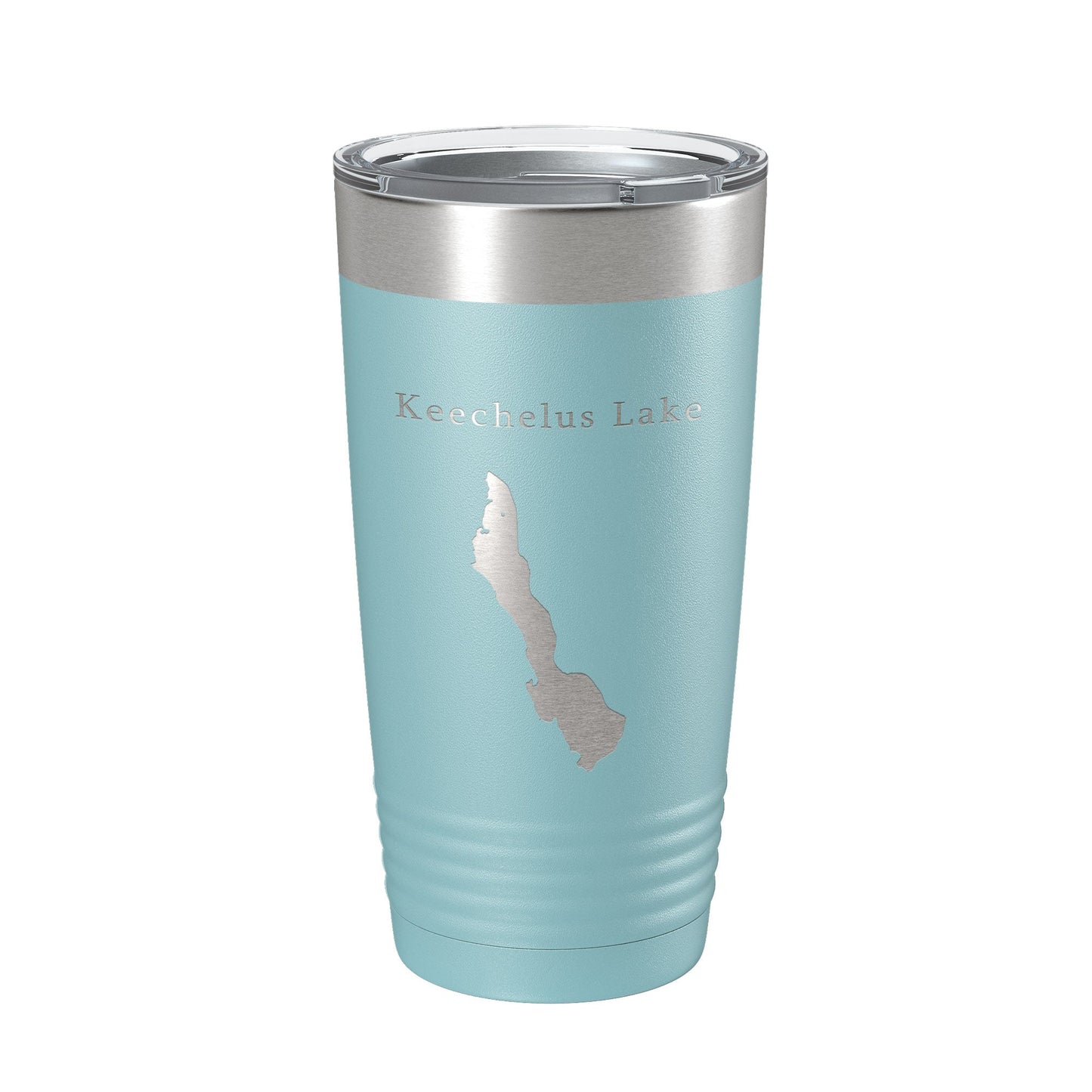 Keechelus Lake Map Tumbler Travel Mug Insulated Laser Engraved Coffee Cup Washington 20 oz-13