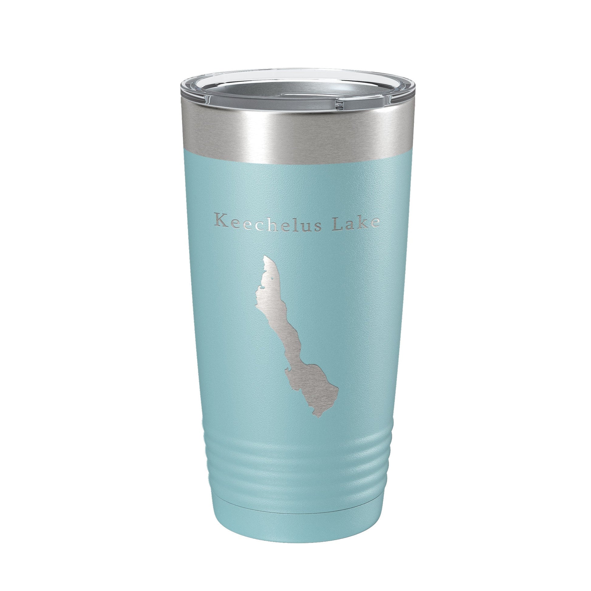 Keechelus Lake Map Tumbler Travel Mug Insulated Laser Engraved Coffee Cup Washington 20 oz-13