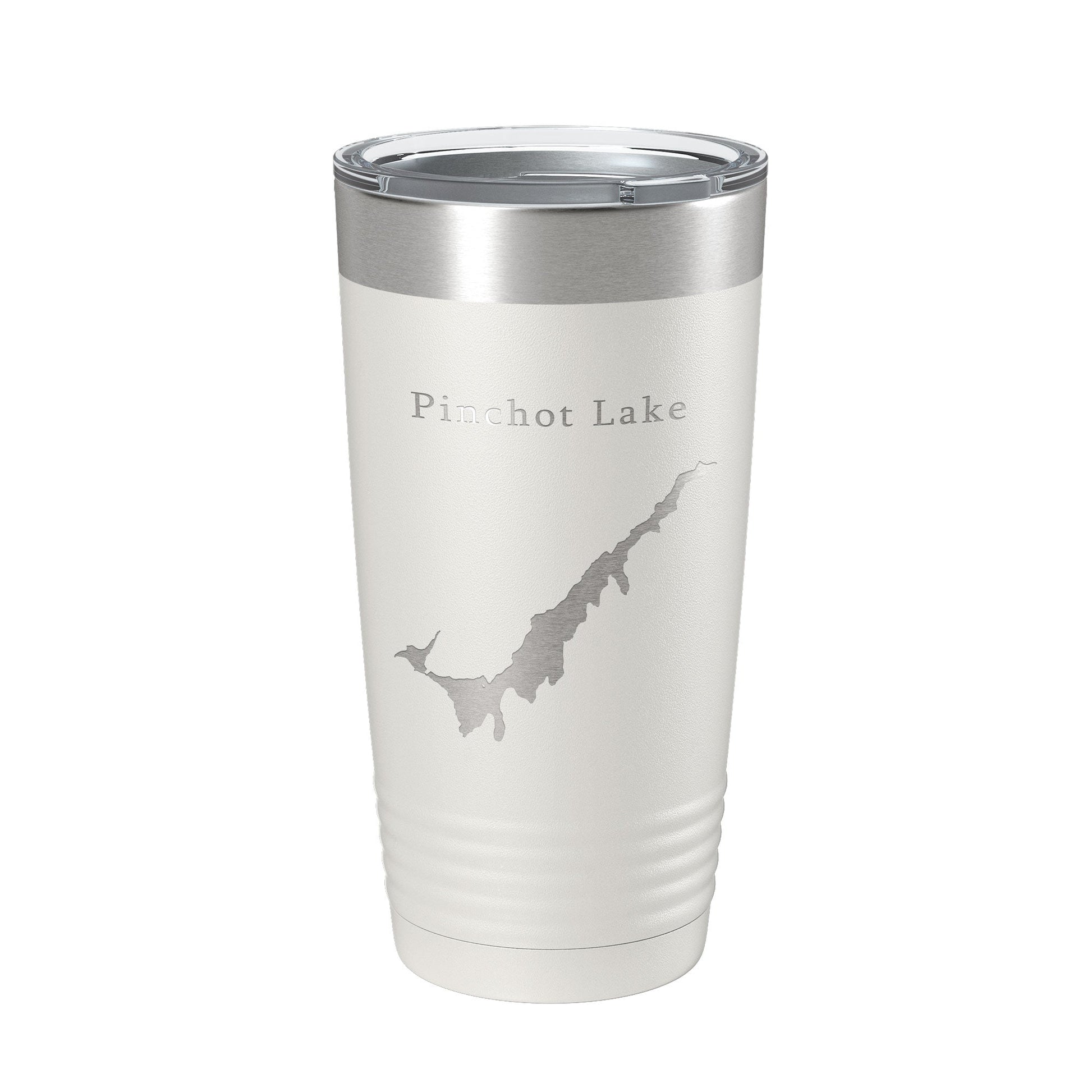 Pinchot Lake Map Tumbler Travel Mug Insulated Laser Engraved Coffee Cup Pennsylvania 20 oz-1