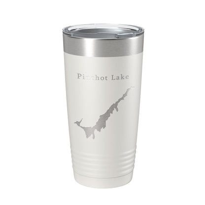 Pinchot Lake Map Tumbler Travel Mug Insulated Laser Engraved Coffee Cup Pennsylvania 20 oz-1