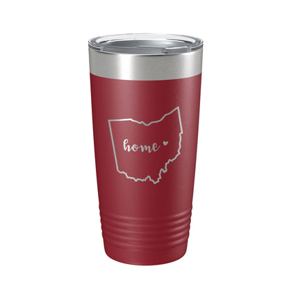 Ohio Tumbler Home State Travel Mug Insulated Laser Engraved Map Coffee Cup 20 oz-18