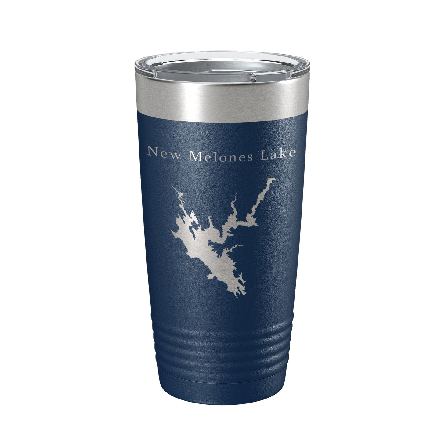 New Melones Lake Map Tumbler Travel Mug Insulated Laser Engraved Coffee Cup California 20 oz-8