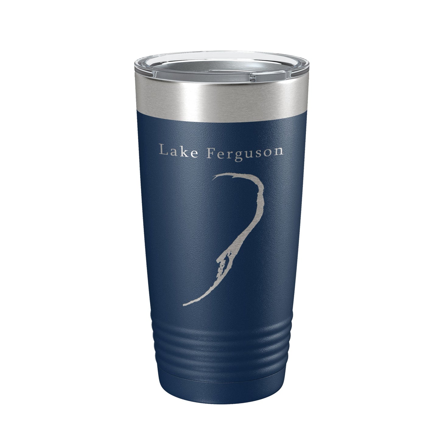 Lake Ferguson Map Tumbler Travel Mug Insulated Laser Engraved Coffee Cup Arkansas Mississippi 20 oz-2