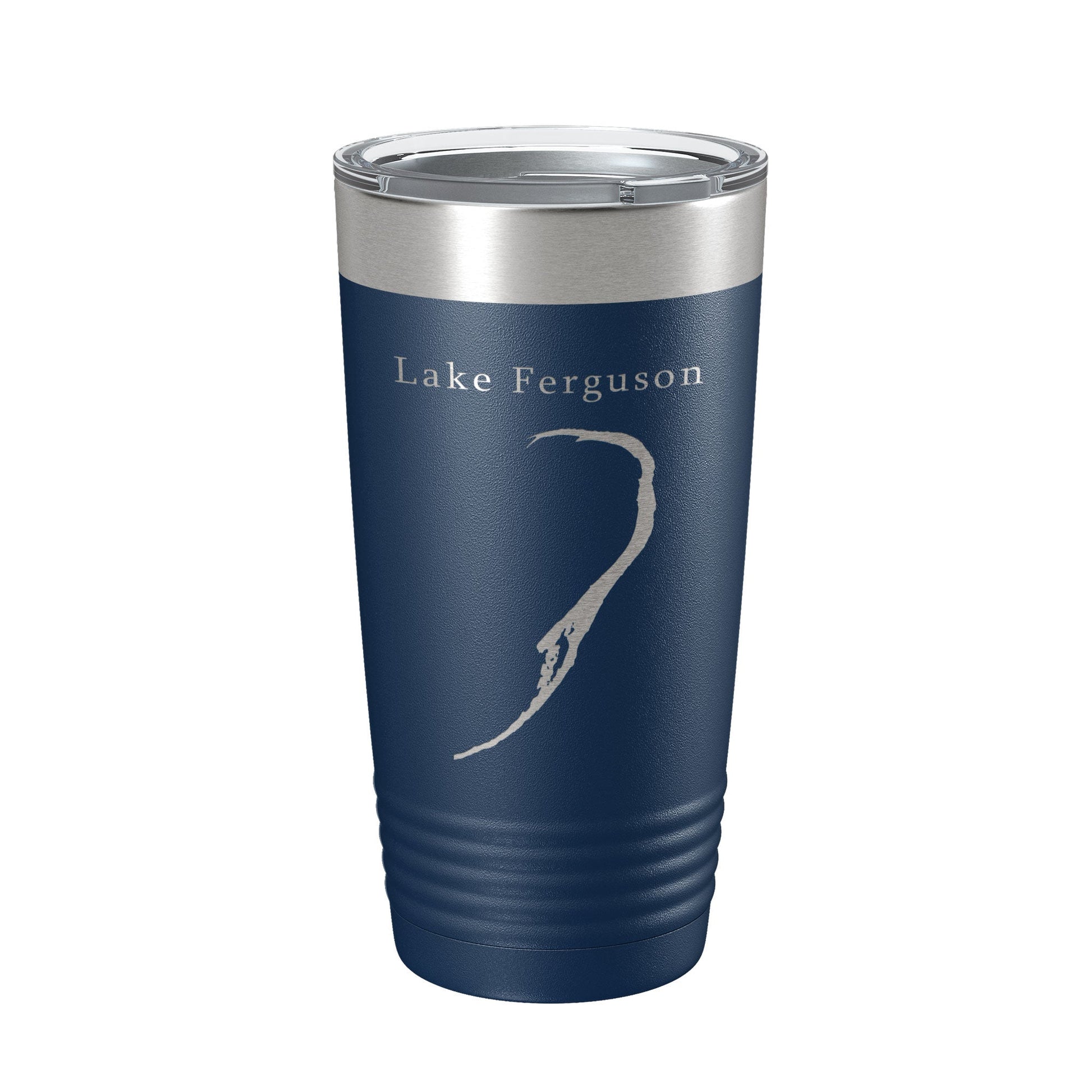 Lake Ferguson Map Tumbler Travel Mug Insulated Laser Engraved Coffee Cup Arkansas Mississippi 20 oz-8