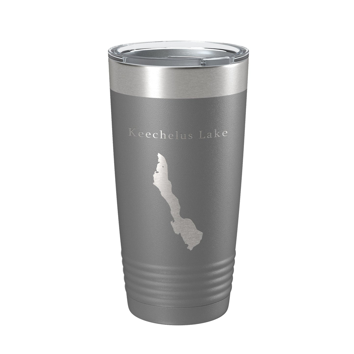 Keechelus Lake Map Tumbler Travel Mug Insulated Laser Engraved Coffee Cup Washington 20 oz-16