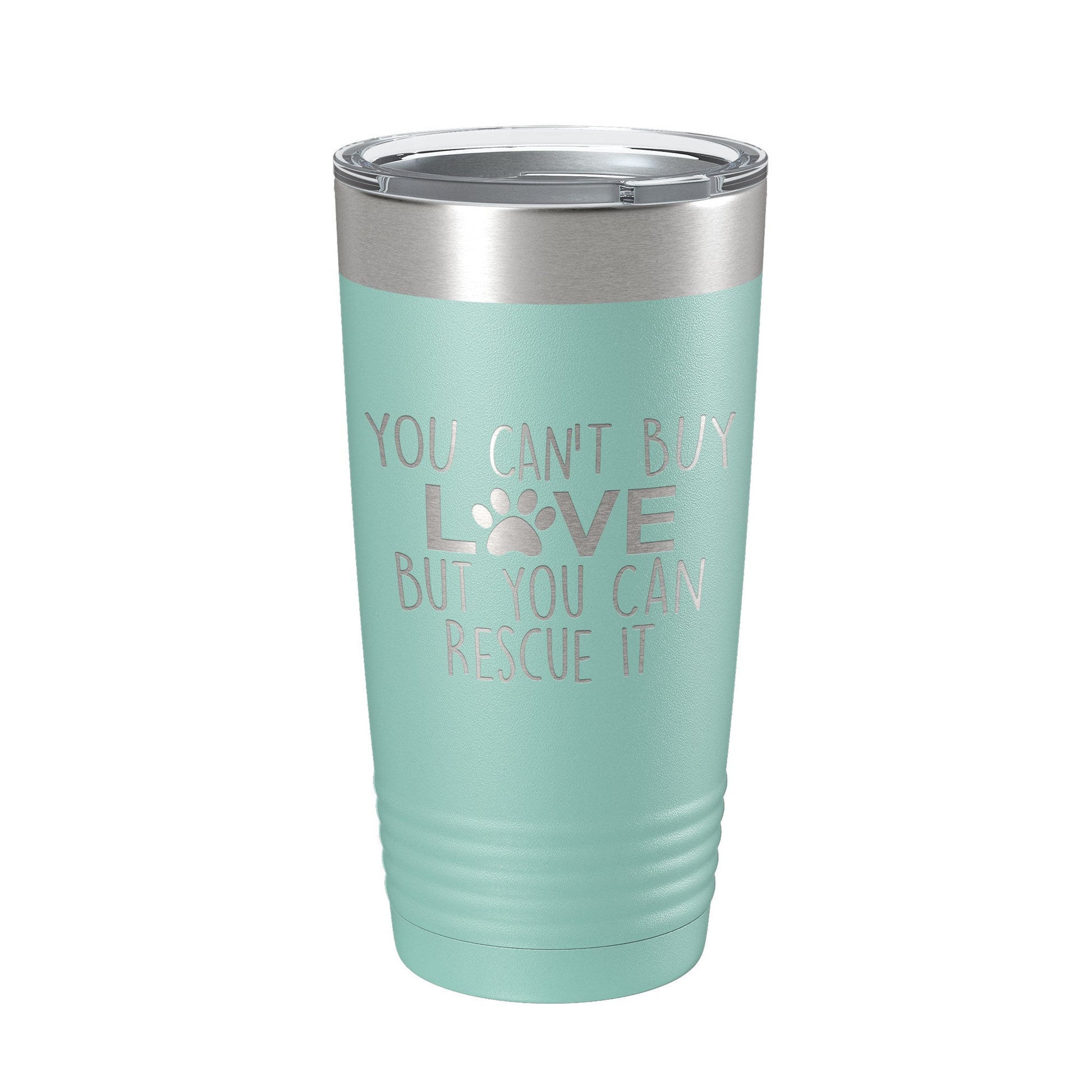 Rescue Dog Tumbler You Can't Buy Love But You Can Rescue It Dog Lover Gift Travel Mug Insulated Laser Engraved Coffee Cup 20 oz-12