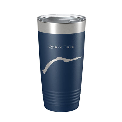 Quake Lake Earthquake Map Tumbler Travel Mug Insulated Laser Engraved Coffee Cup Montana 20 oz-8