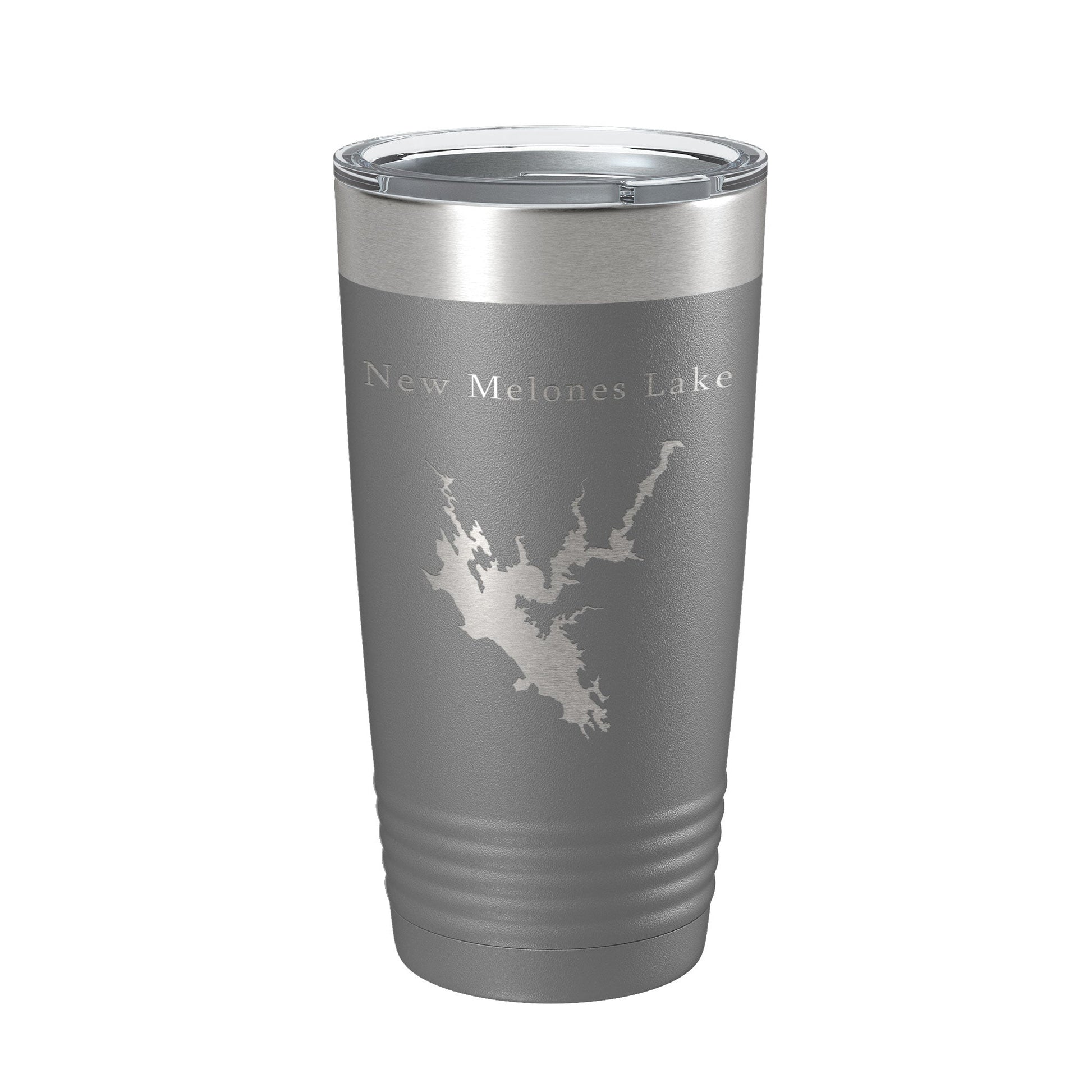 New Melones Lake Map Tumbler Travel Mug Insulated Laser Engraved Coffee Cup California 20 oz-16