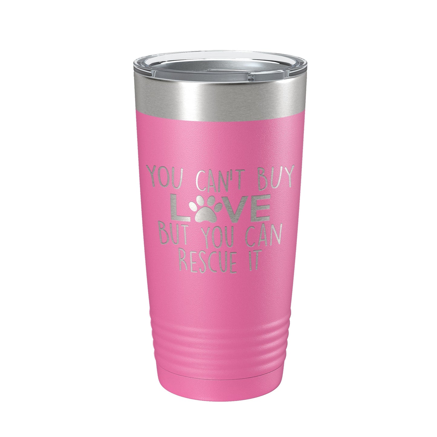 Rescue Dog Tumbler You Can't Buy Love But You Can Rescue It Dog Lover Gift Travel Mug Insulated Laser Engraved Coffee Cup 20 oz-11