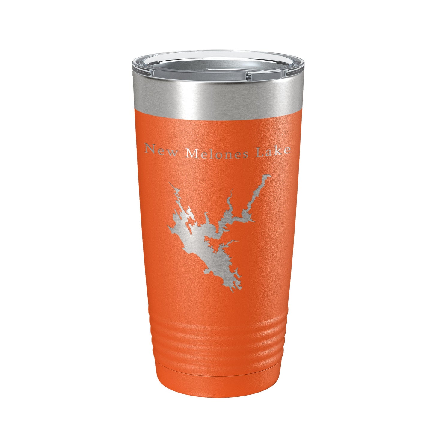 New Melones Lake Map Tumbler Travel Mug Insulated Laser Engraved Coffee Cup California 20 oz-17