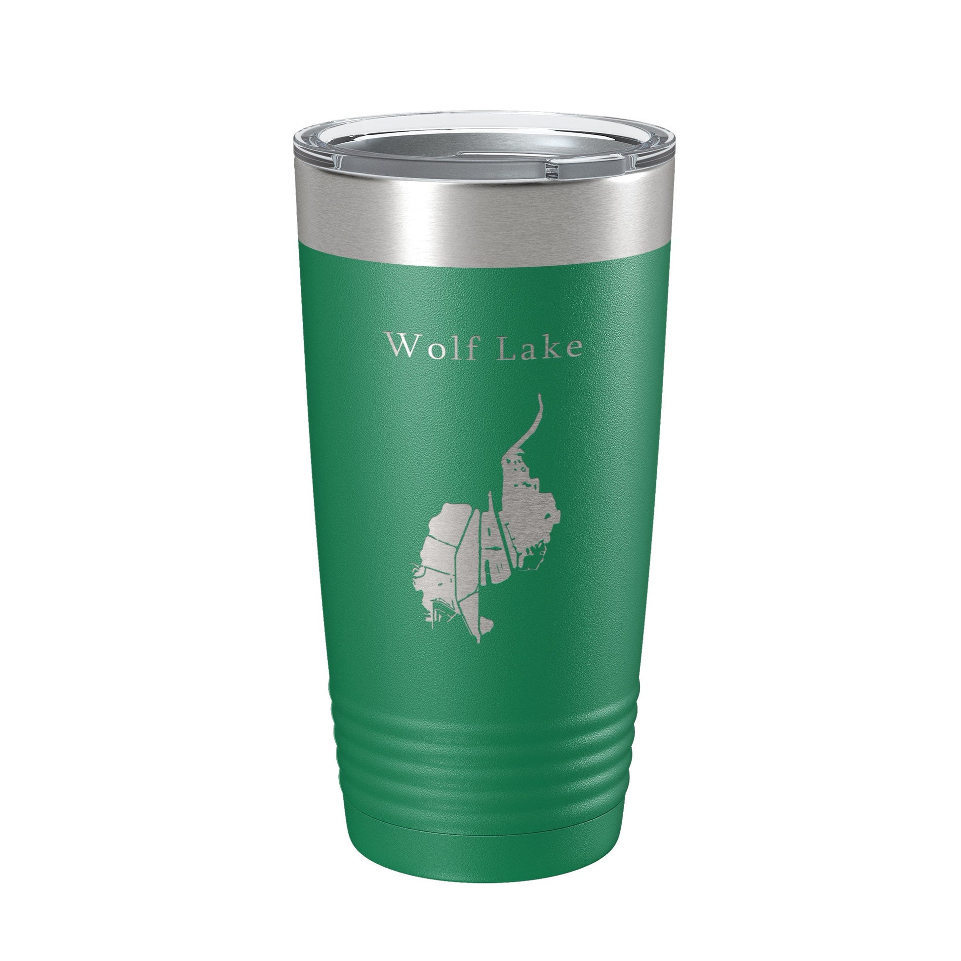 Wolf Lake Map Tumbler Travel Mug Insulated Laser Engraved Coffee Cup Indiana Illinois 20 oz-9