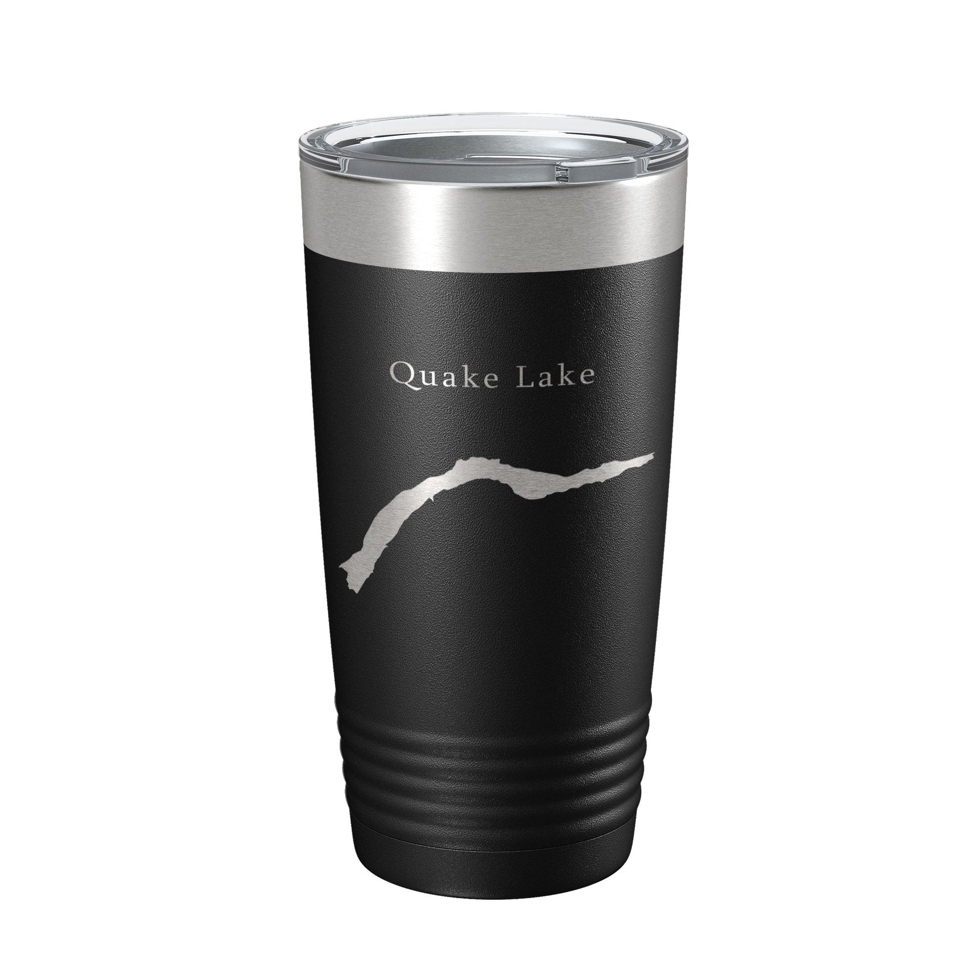 Quake Lake Earthquake Map Tumbler Travel Mug Insulated Laser Engraved Coffee Cup Montana 20 oz-0