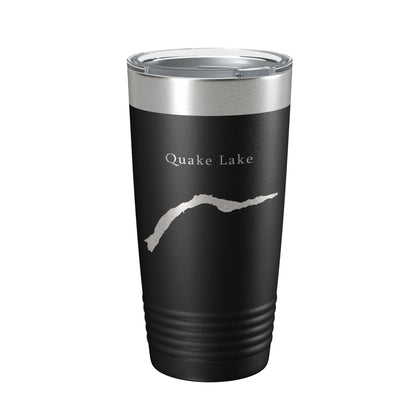 Quake Lake Earthquake Map Tumbler Travel Mug Insulated Laser Engraved Coffee Cup Montana 20 oz-5