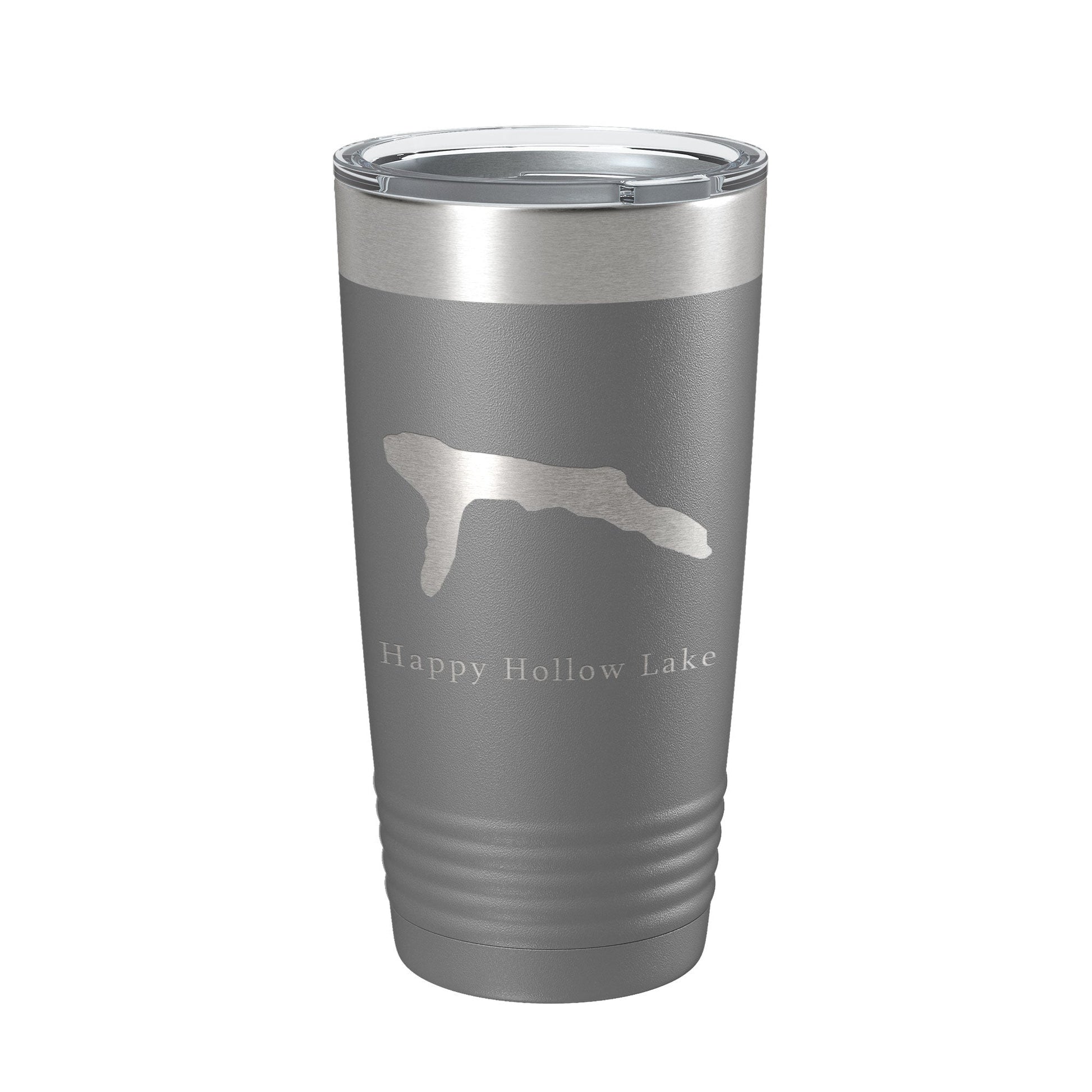 Happy Hollow Lake Map Tumbler Travel Mug Insulated Laser Engraved Coffee Cup Illinois 20 oz-16