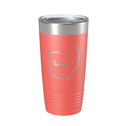 Ohio Tumbler Home State Travel Mug Insulated Laser Engraved Map Coffee Cup 20 oz-20