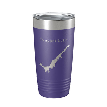 Pinchot Lake Map Tumbler Travel Mug Insulated Laser Engraved Coffee Cup Pennsylvania 20 oz-15