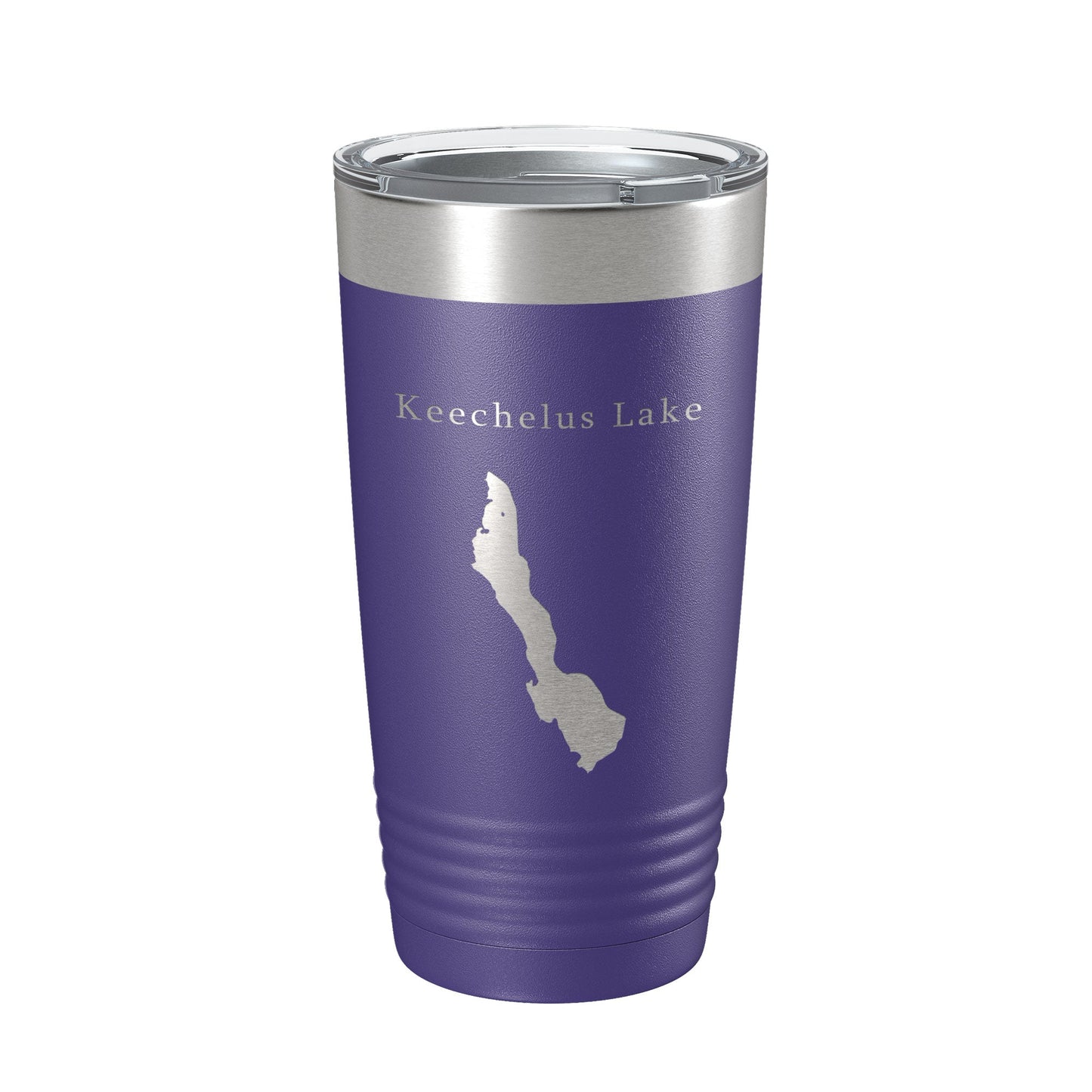 Keechelus Lake Map Tumbler Travel Mug Insulated Laser Engraved Coffee Cup Washington 20 oz-15